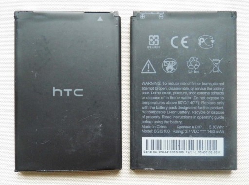 АККУМУЛЯТОР HTC BG32100 * Desire S 510E S510E T8698