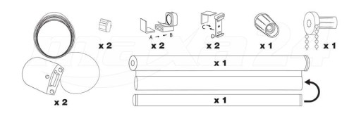 Рулонные шторы VIDELLA mini line 39х160см MP-3 RINGS