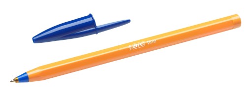 Классическая офисная школьная ручка BIC Fine ORANGE