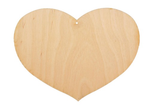 Кулон Big Heart Heart для декупажа 20x15