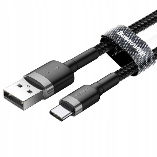 Кабель Baseus Cafule 3A, 0,5 м USB-USB-C