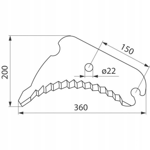 Нож для рулонного пресс-подборщика Deutz Fahr 06579559