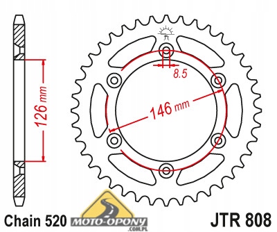 Комплект привода Suzuki RM-Z 250 10-12 лет, усиленный.