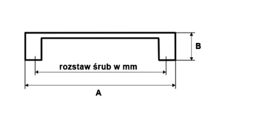 U D-U0671-192 Ручка мебельная M6 БЕЛАЯ