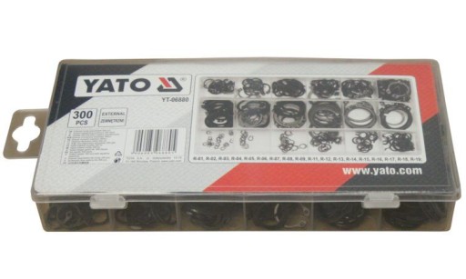 YATO YT-06880 Комплект внешних сегерных колец. 300 шт.