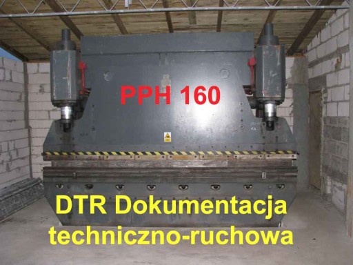 DTR PPH 160 Листогибочный пресс PPH-160 Документация