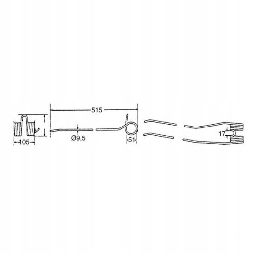 Зуб пружины пальца Kuhn 57644010 GRS25