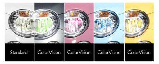 ЛАМПОЧКА PHILIPS H4 COLOR VISION, ЖЕЛТЫЙ НАБОР