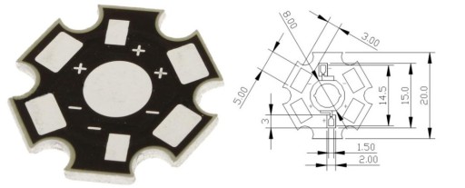 МОЩНЫЙ СВЕТОДИОД 3ВТ EPISTAR WHITE FULL SPECTRUM, 45mil, PCB