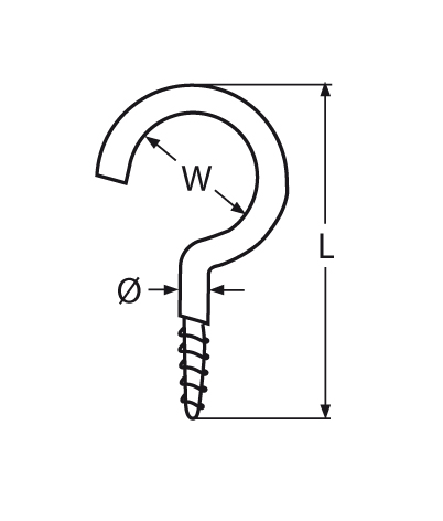 20 x Wkręt Wkręty Nierdzewne do drewna zagięty z hakiem V4 5,2x80mm