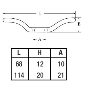 KNAGA FLAGOWA NIERDZEWNA KWASOODPORNA A4 L=114 MM