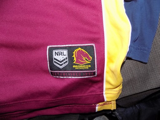 Мужская футболка для регби NRL Brisbane Broncos S новая