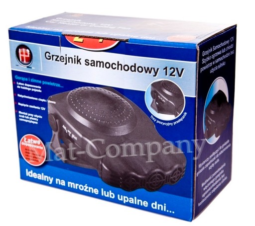 GRZEJNIK SAMOCHODOWY DMUCHAWA NAGRZEWNICA 12V 160W