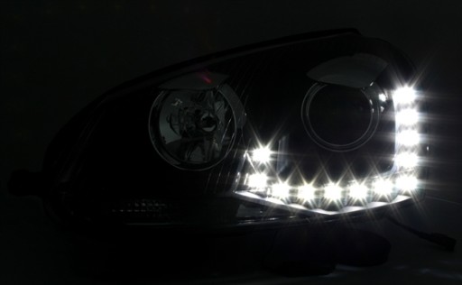 ЛАМПЫ VW GOLF 5 03-09 LED-STARLINE ЧЕРНЫЕ ДХО