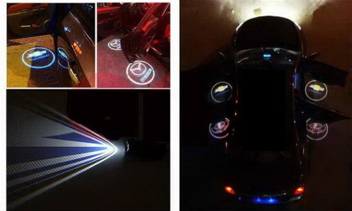 ŚWIATŁA LED POWITALNE LOGO KIA PROJEKTOR MOC 2x7W