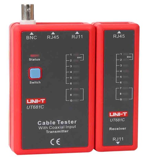 Тестер сетевого кабеля RJ45 RJ11 BNC UNI-T UT681C