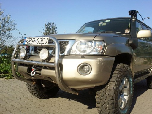 Накладка лебедки Nissan Patrol Y61 в бампер Expedition 4x4