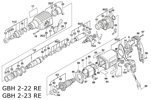 Переключатель Bosch GBH 2-26 GBH 2-25