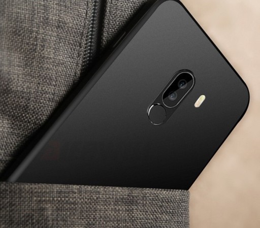 Матовый силиконовый чехол для Xiaomi Pocophone F1 + СТЕКЛО