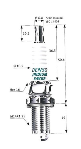 ПРОБКА DENSO IRIDIUM SAVER GK3-5 6104