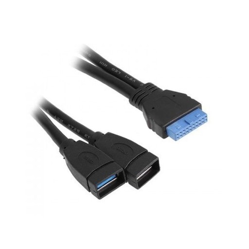 Кабель USB 3.0, разветвляющийся от платы на 2x USB 3.0