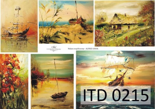 Papier do decoupage KLASYCZNY A4 D0215M