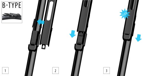 WYCIERACZKI PŁASKIE OXIMO BMW 5 E60 E61 2003-2011