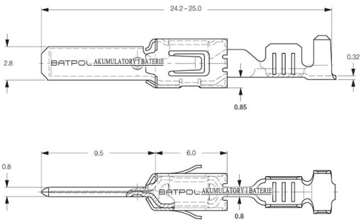 РАЗЪЕМ С НАРУЖНОЙ ШТЫРЬКОЙ VW JPT 000 979 134 E 000979134E