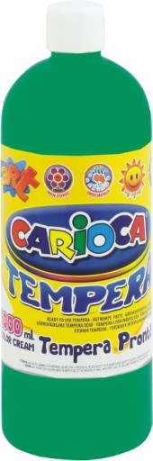 Farba plakatowa tempera CARIOCA 1000 ml zielona