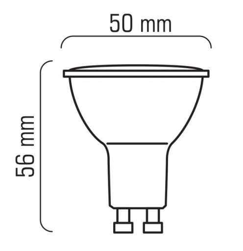 GU10 LED SMD 230В 4Вт нейтральная светодиодная лампа