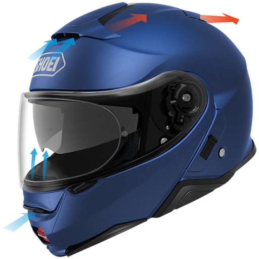 Шлем SHOEI NEOTEC II Jaunt TC-7 PURPLE Jaw Helmet