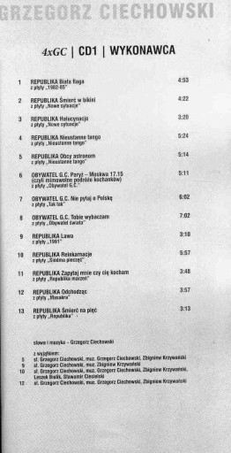 GRZEGORZ CIECHOWSKI BEST OF - 4 CD + 2 DVD LIMIT