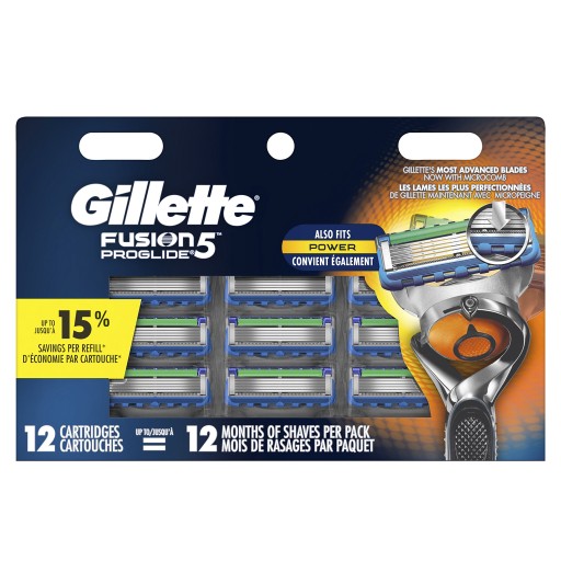 Ножи Gillette Fusion 5 Proglide, 12 шт. / Мощность