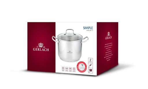 Gerlach Simple NK 332 кастрюля 7,0л