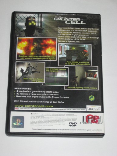 Игра TOM CLANCYS SPLINTER CELL PS2 очень хорошая 3xA