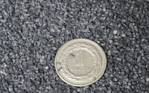 Czarny marmur żwirek piasek grafitowy naturalny do szkła akwarium fi.1-2mm