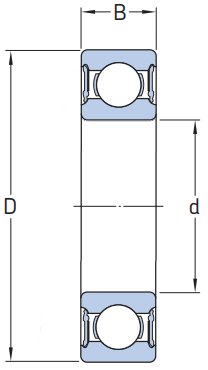 6202 2RSC3 NSK Łożysko kulkowe 15x35x11