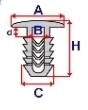 Honda Prelude Logo spinka uszczelki maski