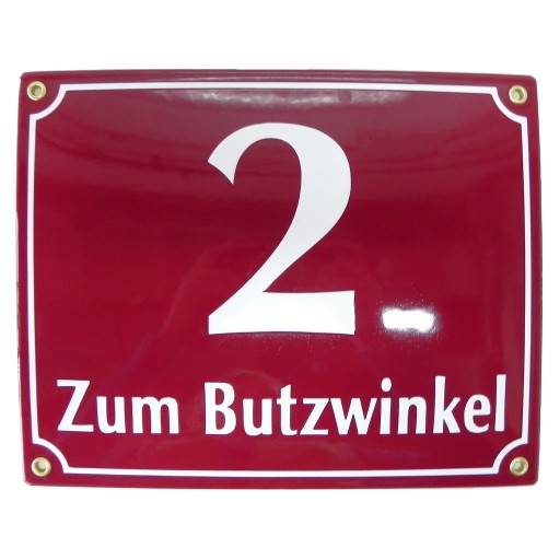 TABLICA ADRESOWA NUMER DOMU TABLICZKA METALOWA NA DOM 20x25 CM EMALIOWANA
