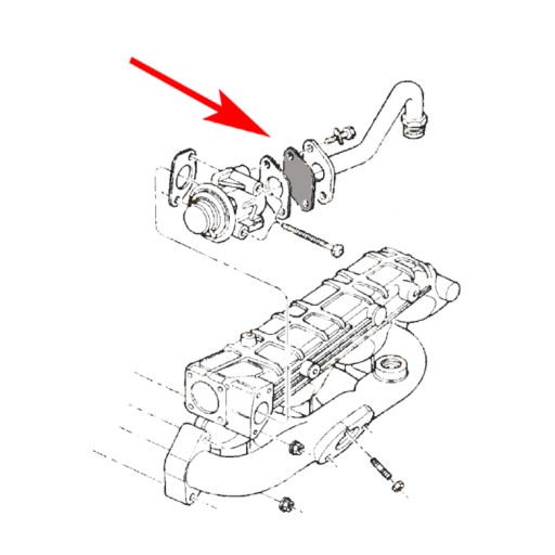 166 Uszczelka EGR CHRYSLER Voyager JEEP Cherokee