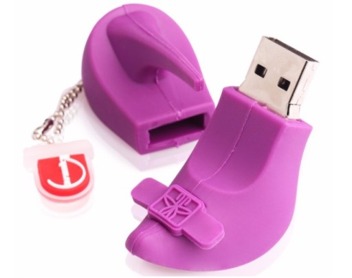 PENDRIVE USB 64 GB FIOLETEOWE SZPILKI PANTOFEL