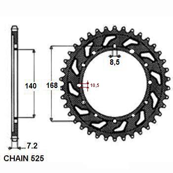 КОМПЛЕКТ ПРИВОДА VX SUNSTAR BMW F650GS 2008-2012 гг.