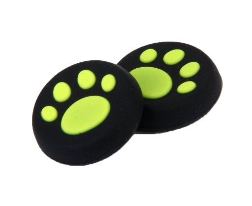 2x Nakładka gumka silikonowa łapka pad XBOX 360 PS3 PS4 PS5 NS PRO Zielone