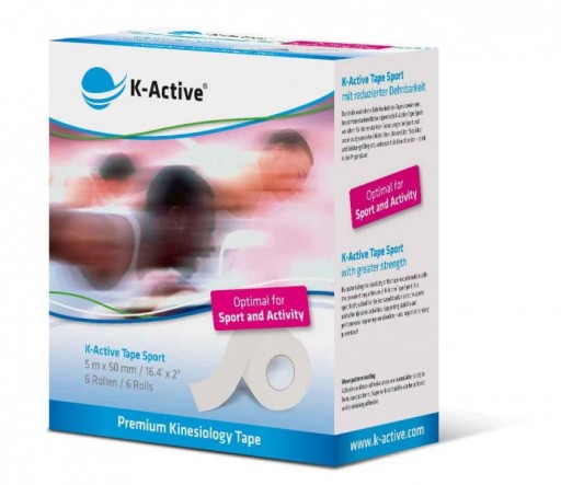 Японский кинезиотейп K-ACTIVE Plasping Original 5м РОЗОВЫЙ