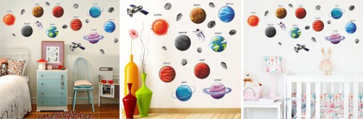 Набор наклеек для детей COSMOS Planets KOS001