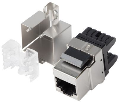 РАЗЪЕМ RJ45 KEYSTONE SOCKET LSA FTP CAT 5e 45x45