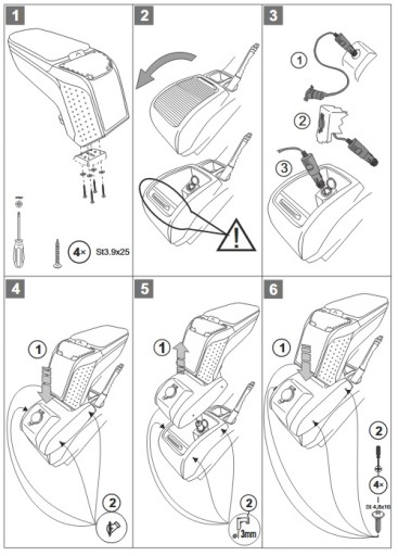 Подлокотник Armster II Ford B Max 2015 г.в.