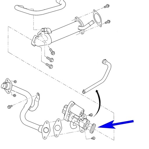 Заглушка EGR Transit Boxer Ducato Jumper 2.2 2.4