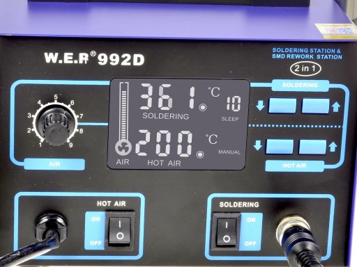 Паяльная станция WEP 992D + 10 НАКОНЕЧНИКОВ