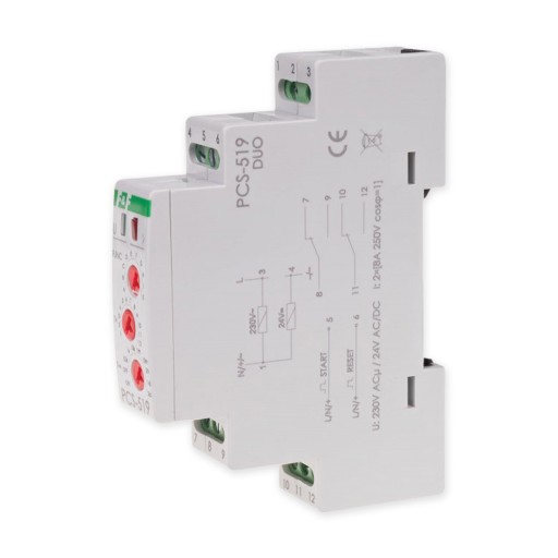 РЕЛЕ ВРЕМЕНИ F&F 2P 8A 24V DC PCS-519DUO